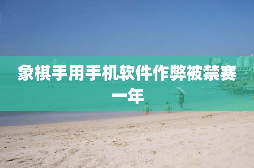 象棋手用手机软件作弊被禁赛一年