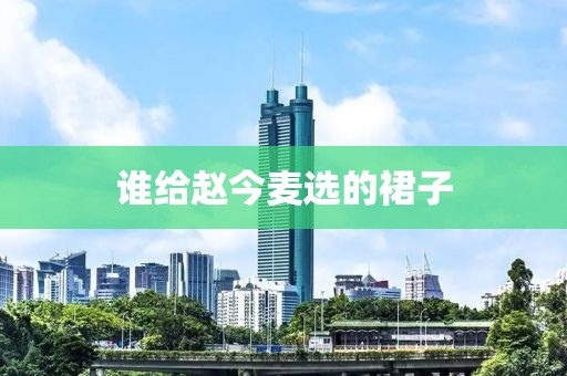 谁给赵今麦选的裙子