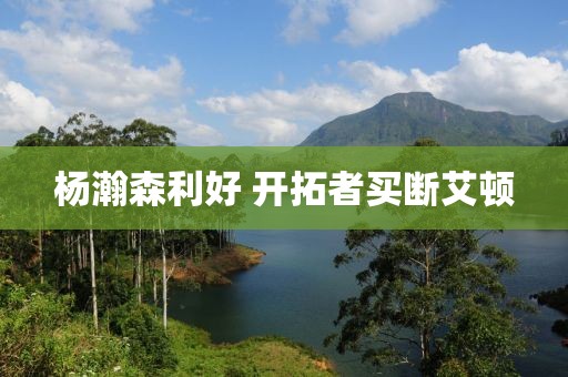 杨瀚森利好 开拓者买断艾顿