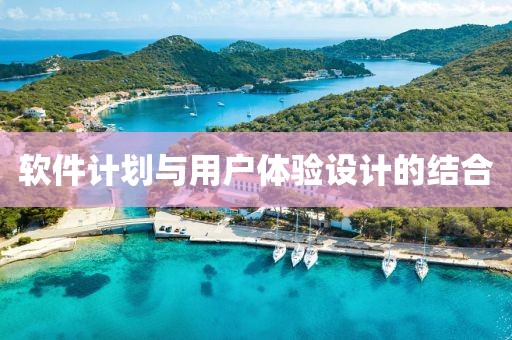软件计划与用户体验设计的结合