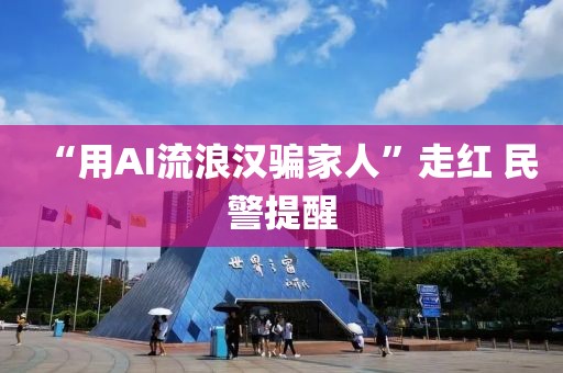 “用AI流浪汉骗家人”走红 民警提醒
