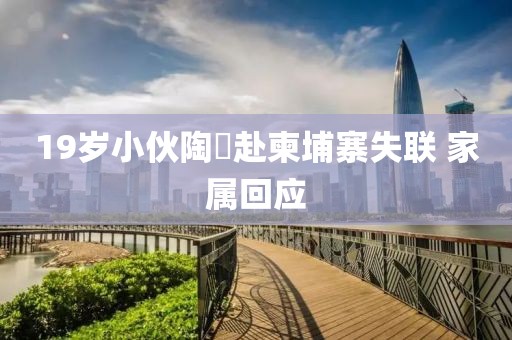19岁小伙陶喆赴柬埔寨失联 家属回应