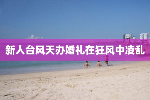 新人台风天办婚礼在狂风中凌乱