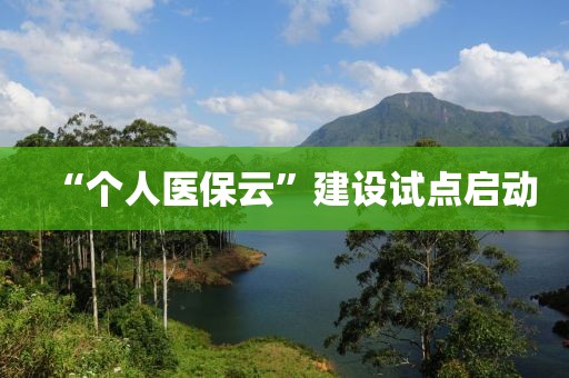 “个人医保云”建设试点启动