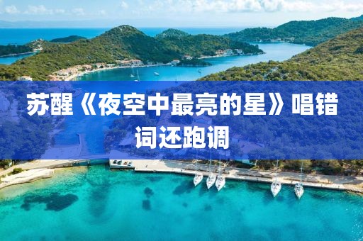 苏醒《夜空中最亮的星》唱错词还跑调