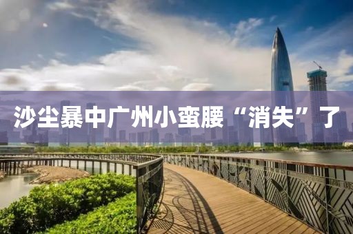 沙尘暴中广州小蛮腰“消失”了
