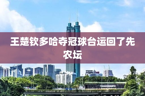 王楚钦多哈夺冠球台运回了先农坛