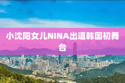 小沈阳女儿NINA出道韩国初舞台