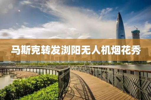 马斯克转发浏阳无人机烟花秀