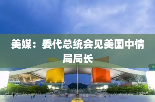 美媒：委代总统会见美国中情局局长