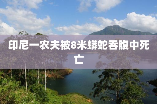 印尼一农夫被8米蟒蛇吞腹中死亡