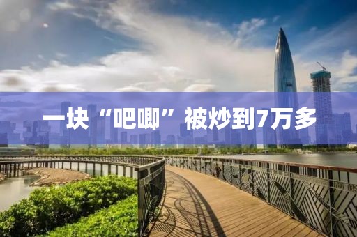 一块“吧唧”被炒到7万多