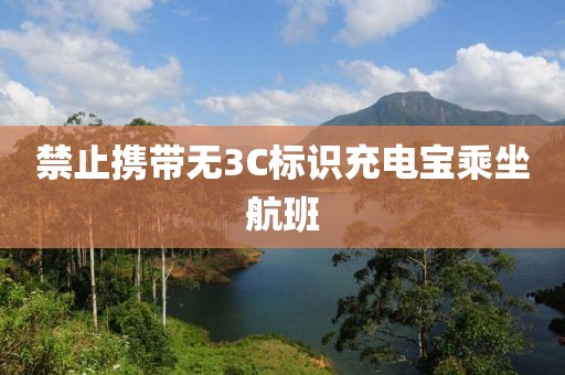 禁止携带无3C标识充电宝乘坐航班