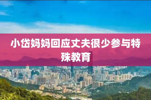 小岱妈妈回应丈夫很少参与特殊教育
