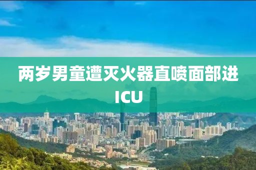 两岁男童遭灭火器直喷面部进ICU