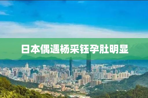日本偶遇杨采钰孕肚明显