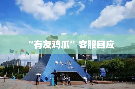 “有友鸡爪”客服回应