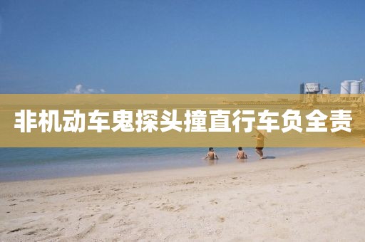 非机动车鬼探头撞直行车负全责