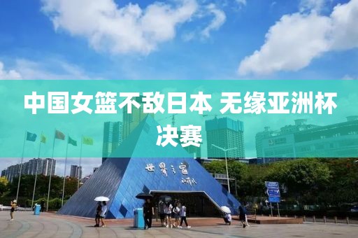 中国女篮不敌日本 无缘亚洲杯决赛