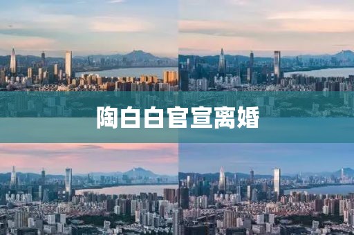 陶白白官宣离婚