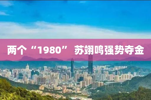 两个“1980” 苏翊鸣强势夺金