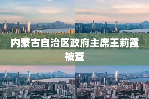 内蒙古自治区政府主席王莉霞被查