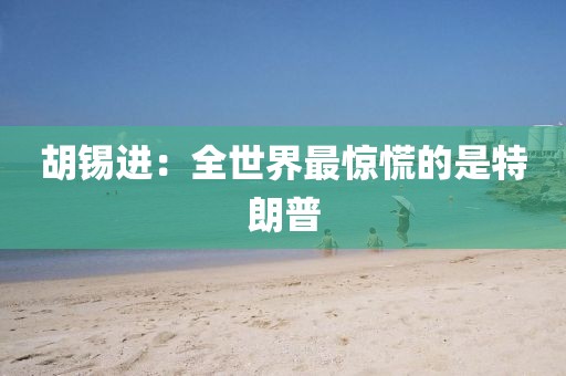 胡锡进：全世界最惊慌的是特朗普