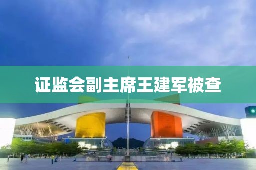 证监会副主席王建军被查