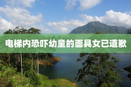 电梯内恐吓幼童的面具女已道歉