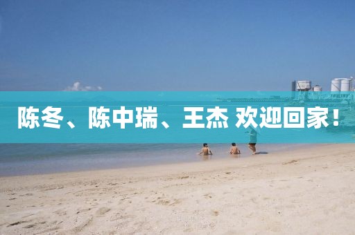 陈冬、陈中瑞、王杰 欢迎回家!