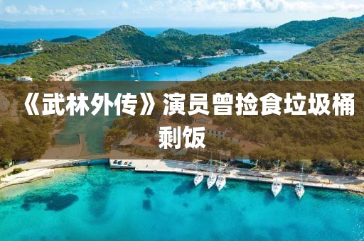 《武林外传》演员曾捡食垃圾桶剩饭