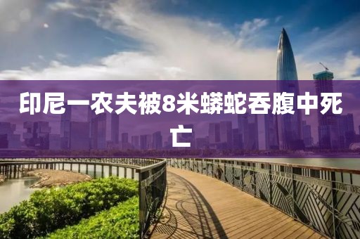 印尼一农夫被8米蟒蛇吞腹中死亡