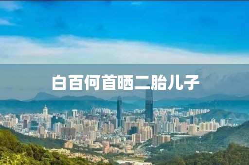 白百何首晒二胎儿子