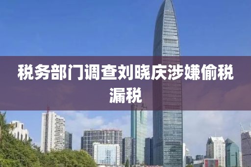 税务部门调查刘晓庆涉嫌偷税漏税