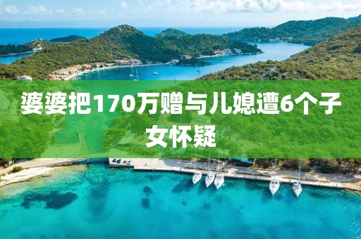 婆婆把170万赠与儿媳遭6个子女怀疑