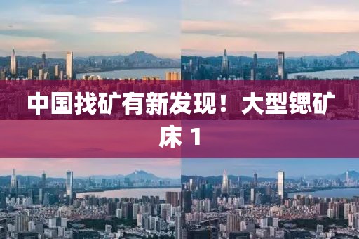 中国找矿有新发现!大型锶矿床 1