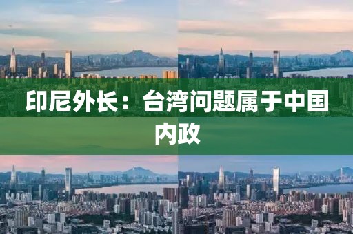 印尼外长：台湾问题属于中国内政