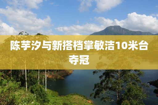 陈芋汐与新搭档掌敏洁10米台夺冠