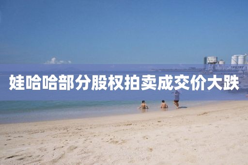 娃哈哈部分股权拍卖成交价大跌