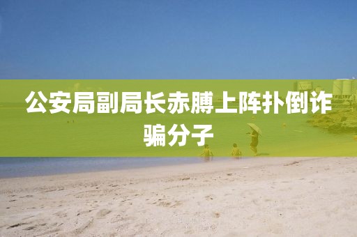 公安局副局长赤膊上阵扑倒诈骗分子