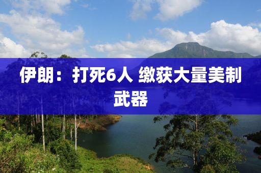 伊朗：打死6人 缴获大量美制武器