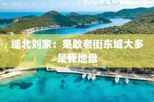 缅北刘家:果敢老街东城大多是我地盘