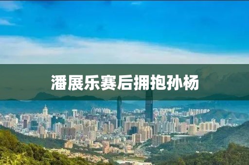 潘展乐赛后拥抱孙杨