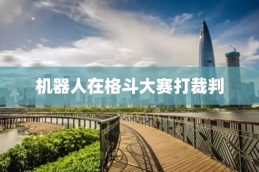 机器人在格斗大赛打裁判