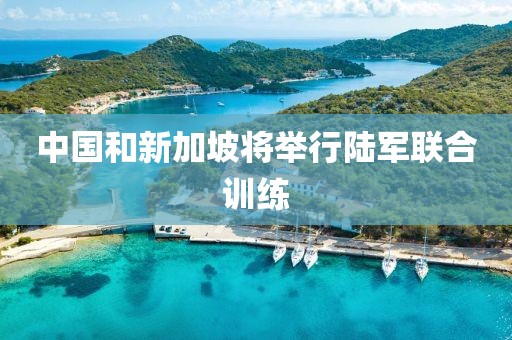 中国和新加坡将举行陆军联合训练