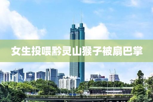 女生投喂黔灵山猴子被扇巴掌