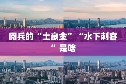 阅兵的“土豪金”“水下刺客”是啥