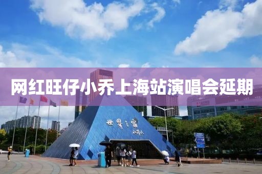 网红旺仔小乔上海站演唱会延期