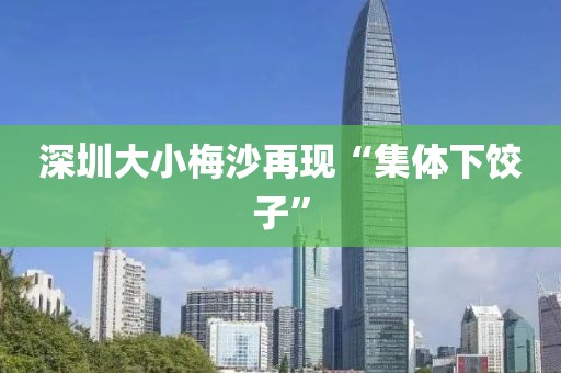 深圳大小梅沙再现“集体下饺子”