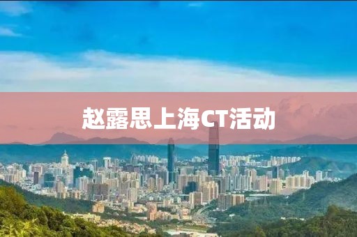赵露思上海CT活动